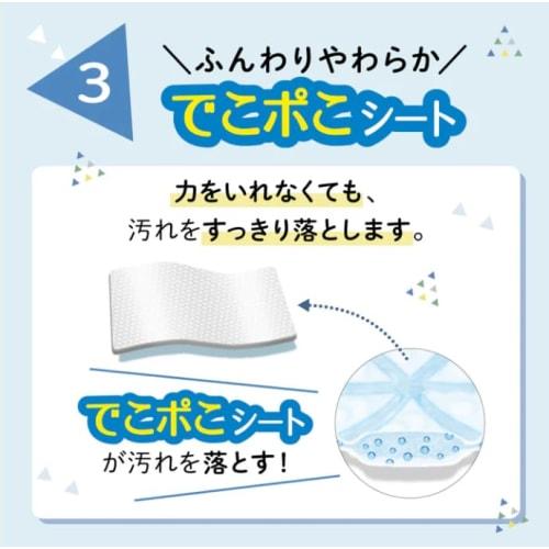 Pigeon Baby Wipes, Soft Thick Finish, 99% Pure Water, 1280 Wipes (76 Wipes X 16 Packs) [Baby Wipe Refill]