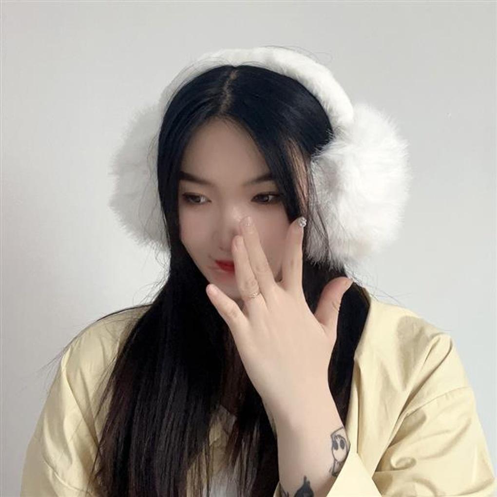 Fake Mink Earmuffs (White)
