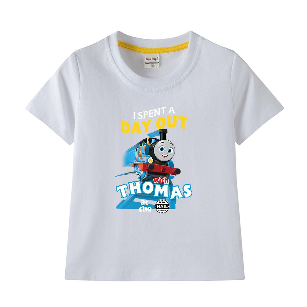 Boys' Pure Cotton Short-Sleeve Summer T-Shirt, 2022 New Children's Lightweight Half-Sleeve Top