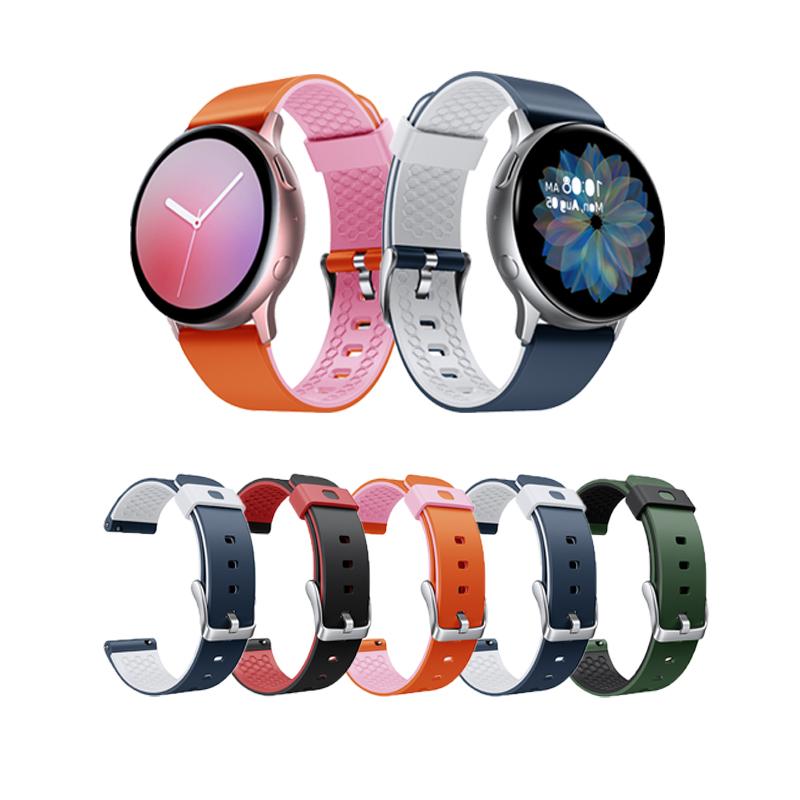 20mm Watch Band for Samsung Galaxy Watch 4 Classic 46mm 42mm Smartwatch Silicone Sports Bracelet Galaxy Watch 4 44mm 40mm Strap