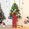Doe-het-zelf Vilt Kerstboom Set Afneembare Versieringen, Kinderen Wandhanger Kerstcadeaus Compatibel Met Kerstdecoraties