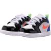 Jordan Air  1 Leather Comfortable Versatile Walker Shoes Baby sneaker White Black Blue II1251100