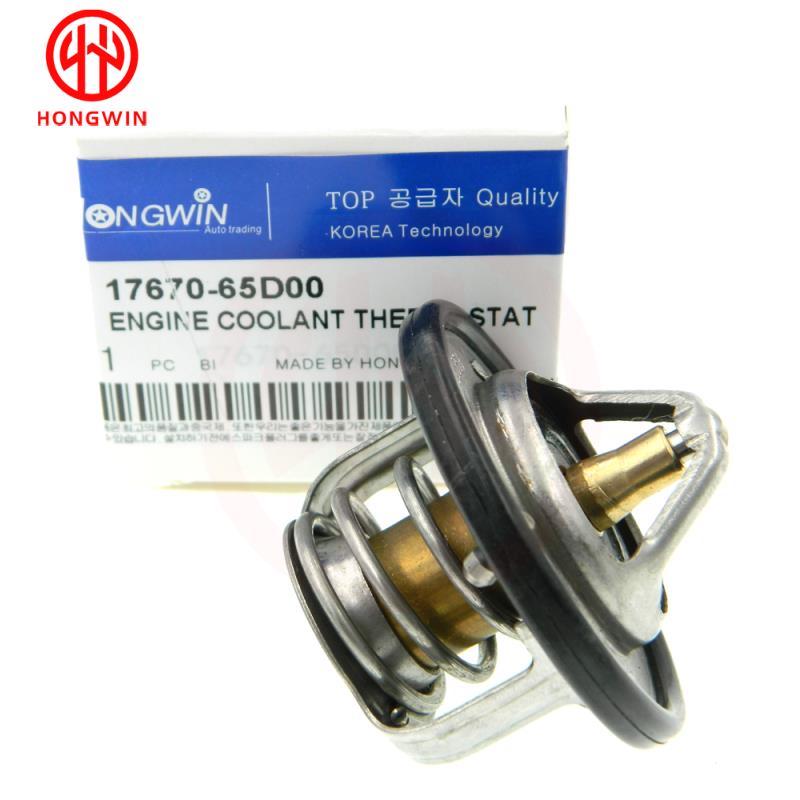 Genuine No. 17670-65D00 High Quality Coolant Engine Thermostat For Suzuki Jimny Grand Vitara SX4 WagonR 1767065D00 17670-77E00 Thermostats 5
