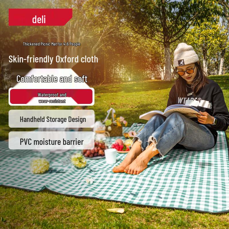 Deli Outdoor Foldable Oxford Cloth Picnic Mat