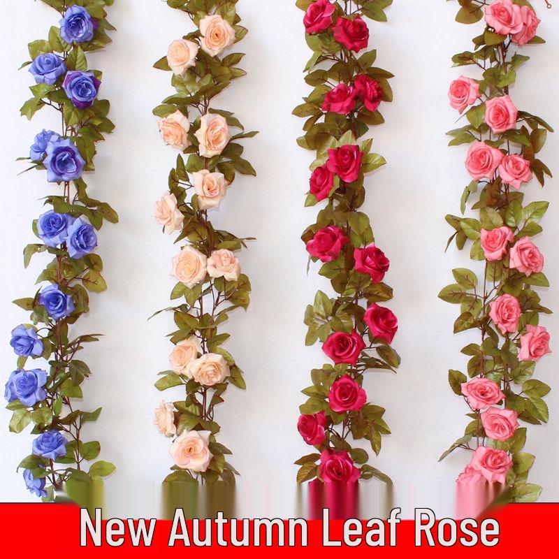 Silk Flower Vine for Air Conditioner and Heating Pipe Decoration