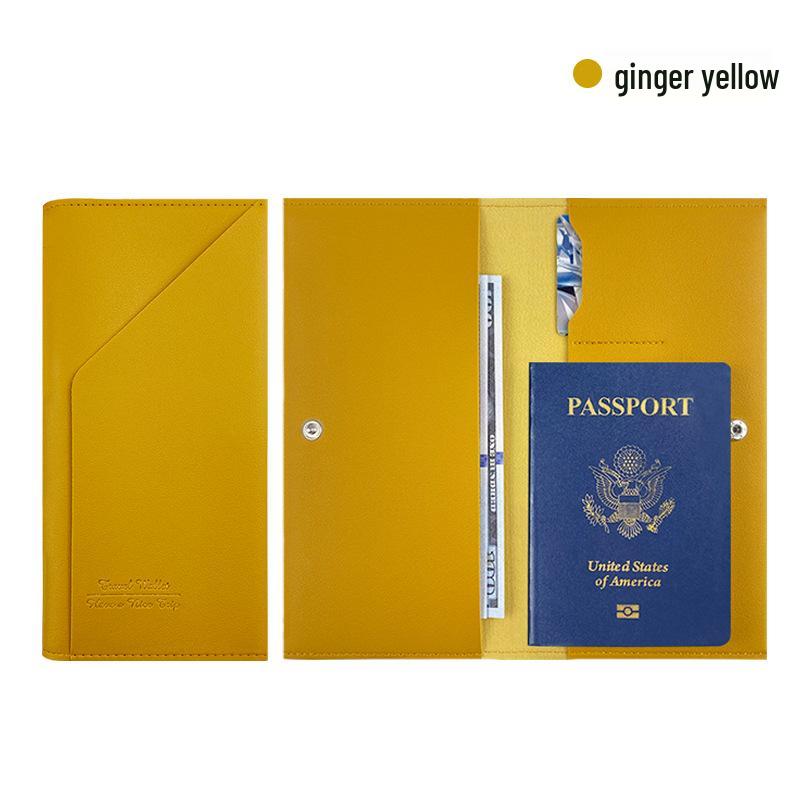 Customizable PU Leather Passport Holder with Hot Stamping - Thickened Document Storage Bag