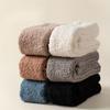 2 Pairs Simple Solid Color Socks, Winter Snow Socks, Thickened Warm Floor Socks, Calf Socks, Knee High Socks, Home Sleeping Socks, Casual Socks