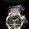 OLEVS Brand Multi-function Tourbillon Men's Watch Mechanical Watch Glow-in-the-dark Trend Men's Watch Business Model