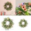 24TE Spring Wreath 20" Artificial Floral Wreath Colorful Flower Summer Wreath Front Door Wreath for Home Wedding Festival