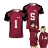 Tricou Uniformă Jersey Anime Costum de Rol Club de Volei Liceu Îmbrăcăminte Sport Bărbați Tricou
