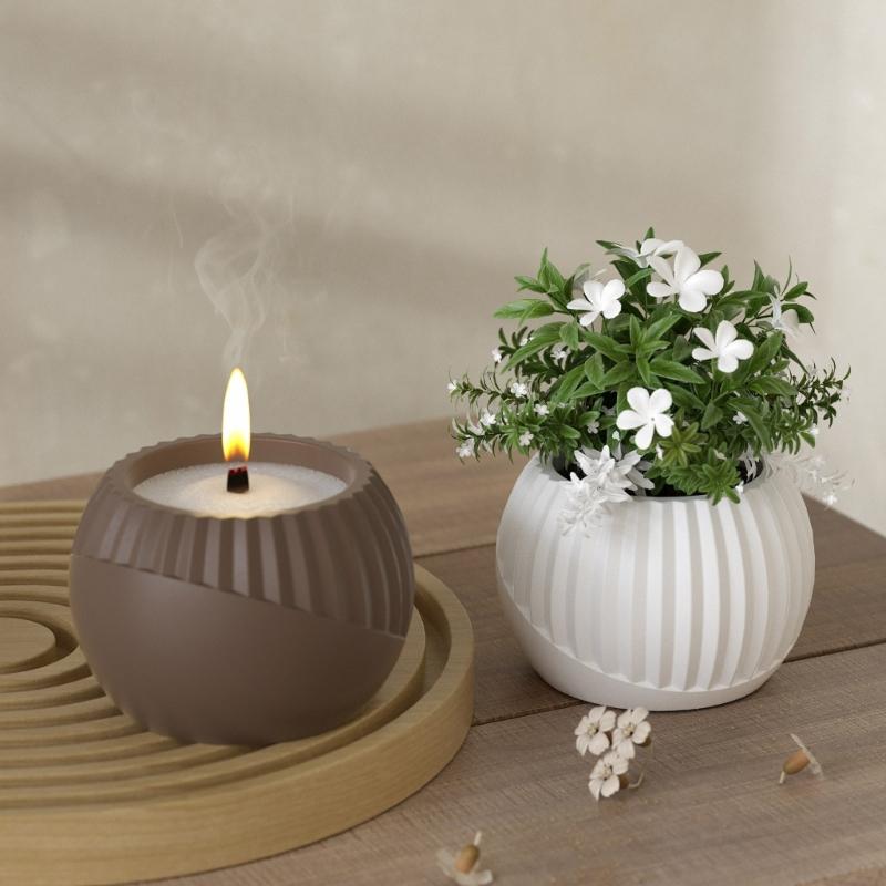 Sturdy Silicone Vase Mould Set Accessory for Resin Plaster Craft Supplies Flower Pots Making Set for Home Decoration