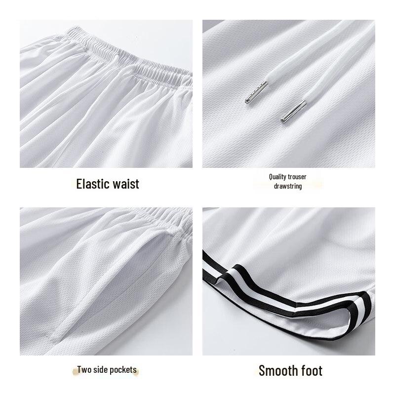 Romon Men's Quick-Dry Athletic Mid-Length Shorts