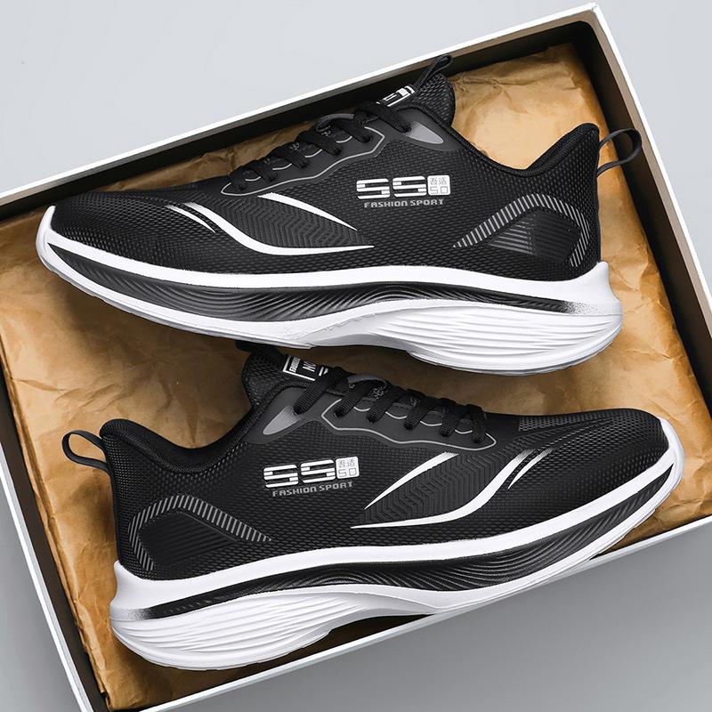Autumn and Winter Large Size New Foreign Trade Sports Shoes Men's Red Rabbit Casual Running Shoes Lightweight Mesh Casual Shoes