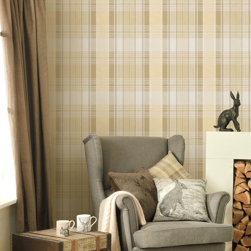 British Style Checks Plaid Wallpaper Living Room Bedroom Bedside Lattice Wall Paper Mural