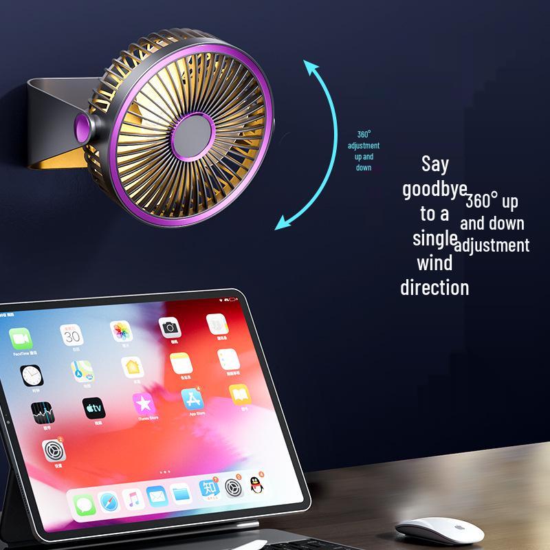 USB Rechargeable Mini Clip & Desktop Fan for Dorms F42 Desktop Fan