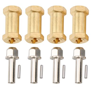 4Pcs RC Brass Connector Accessory for 1 10 Remote Control Car Easy Installation Golden25mm