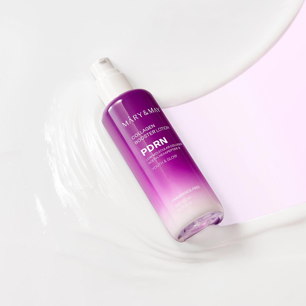 Mary&May PDRN Kollagen Booster Lotion 120ml - Straffende Boost Pflege, Koreanisch