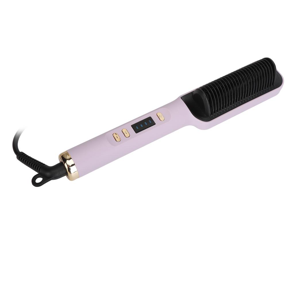 Hair Straightener Brush Fast Heat Less Damage Frizz Temps Women Electric Hot Comb for Home