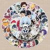 52-Piece Blue Lock Anime Stickers - Waterproof Decor for Bottles, Phones, and Tablets