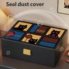 Retro PU Leather Jewelry Organizer Hard Case Jewelry Organizer For Travel Storage And Home Decors Tarnish Resistant Protections
