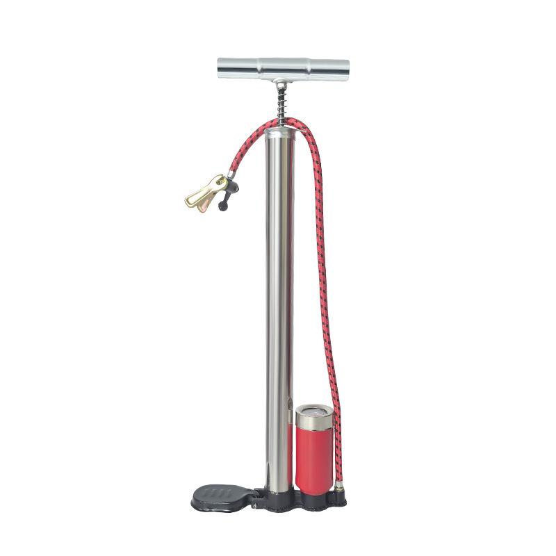 Stainless Steel Portable High-Pressure Manual Pump for Bikes and Basketballs