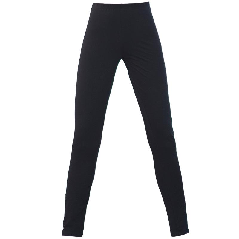 Women's Black Capri Dance Pants - Ballet Training Tights, Elastic, Adult Size