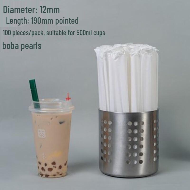 Biodegradable Sugarcane Pearl Milk Tea Straws