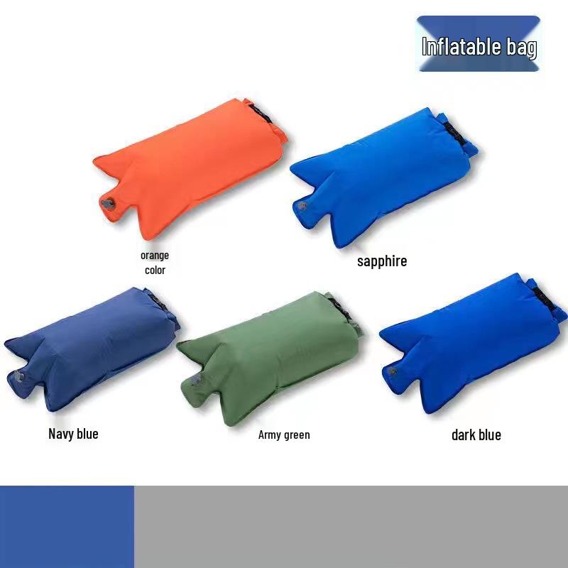 

Inflatable Sleeping Pad with Built-In Pump, Tent-Compatible, Single Person Camping Mattress, Moisture-Proof.
