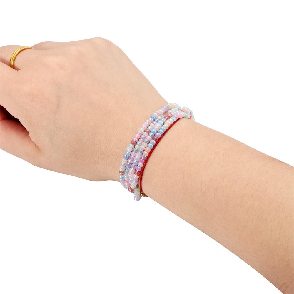 500pcs 3mm Cute Colorful Charm Macaron Glass Seed Beads Cute Small Bead Sweets For DIY Nacklace Jewelry Craft Making Accessories