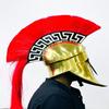 Great Spartan Helmet With Red Plume Medieval Steel Helmet With Inner Liner Best Gift For Him