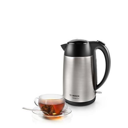 Bosch | Kettle | Designline Twk3P420 | Electric | 2400 W | 1.7 L | Stainless Steel | 360° Rotational Base | Stainless Steel/Black