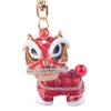 Chinese Lion Dance Keychain - Traditional Style Lion Charm