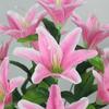10 Heads Artificial Lily Flowers European Multicolor Fake Bridal Flower Bouquet Wedding Home Party Decoration Flowers