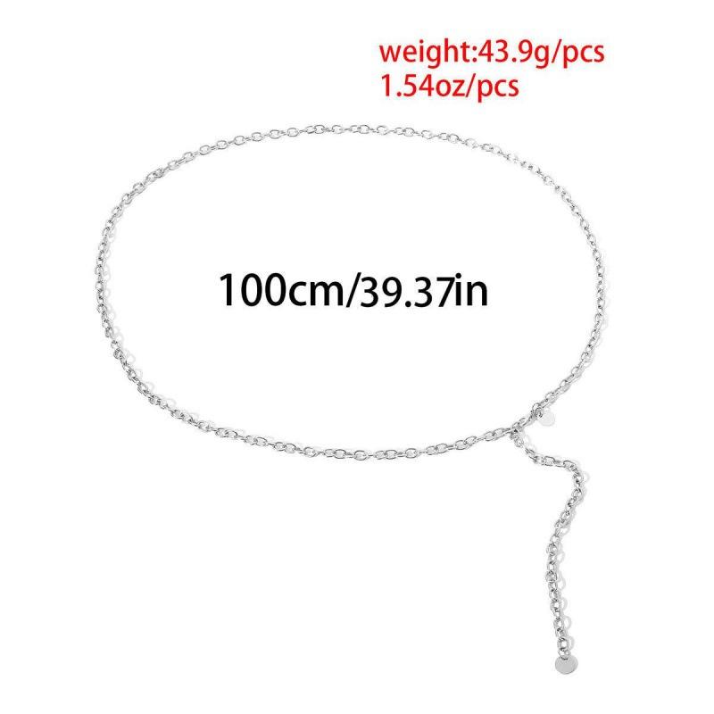 

Pearl White Modern Waist Chain For Women Versatile Accessory For Dresses Sweaters And Coats Thin Chain