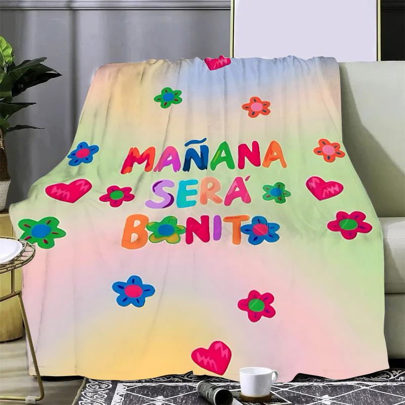 Karol G Manana Sera Bonito Printed Blanket Picnic Blankets Warm Blanket Soft and Comfortable Blanket Home Travel Birthday Gift