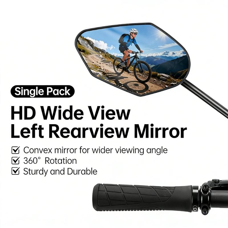 Bicycles 360 Degree Rotatable Handlebars Rearview Reflector Safety Mirror Adjustable Handlebar Bikes Rear View Mirror
