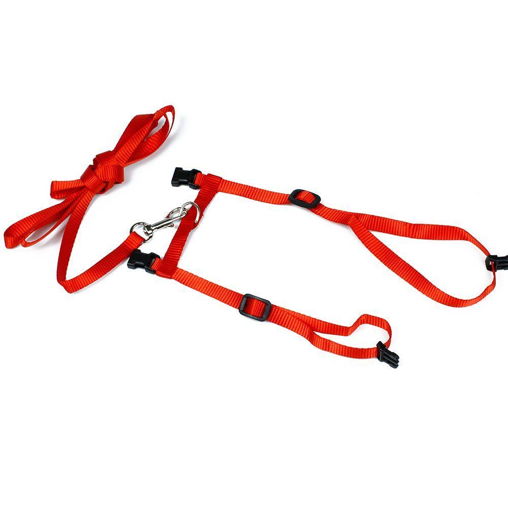 

Cat Rope Leash Kitten Rope Adjustable Cat Belt Kitten Collar Rope Cat Pet Rope Nylon Harness красный