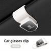 Car Interior Sun Visor Glasses Holder Sunglasses Case Card Ticket Holder Clip For Porsche Boxster Cayman Cayenne Macan Panamera