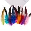Colorful Rooster Feather Soft Fluffy Plumes Handmade Cock Feather  For Costume Decoration
