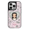 New Jade Green Cute Girl iPhone 17 Pro Max Case, Suitable for Apple 16 Pro and 15, Mother-of-Pearl Design