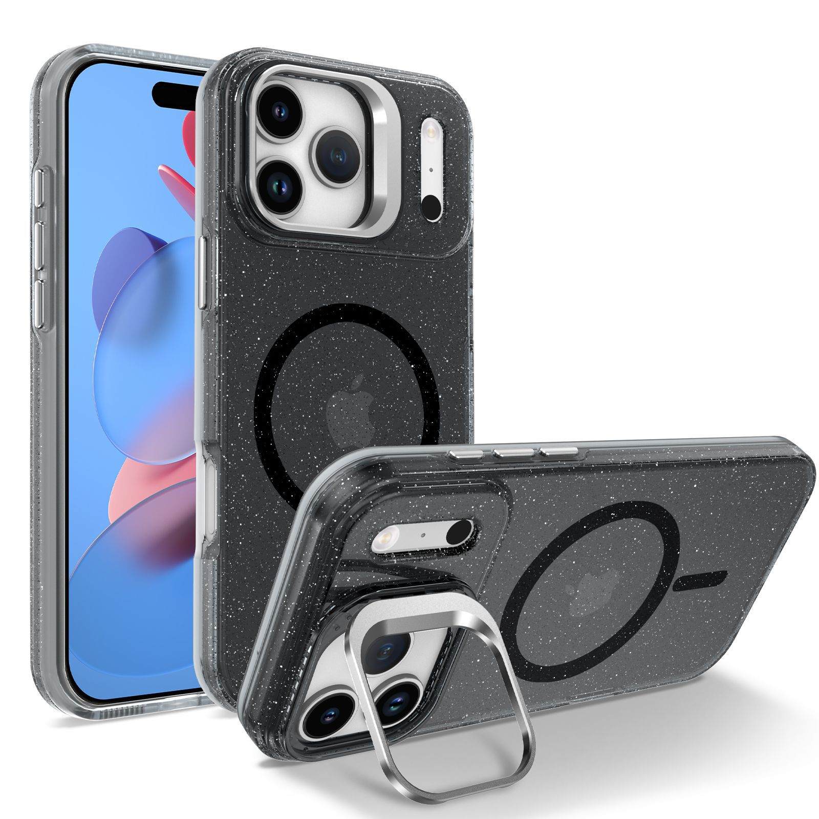 

New for IPhone 17 Promax Phone Case Magnetic Starry Glitter 16E Anti Drop for Apple 15 Protective Case IP11