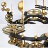 45,72 cm Schwarzes Luxus-Sonnensystemmodell Vollständig funktionsfähiges Tellurion Weihnachtsgeschenk für Astro-Liebhaber Orrery Geschenk