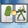 Non-Toxic Transforming Toy Ice Cream Warrior Model Children Educational Toy Children'S Robot Warrior Ice Cream Pretend Play