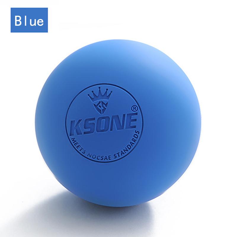 

Rubber Fascia Massage Ball Lacrosse Balls Yoga Fitness Exerciser Deep Tissue Muscle Relaxation Foot Back Shoulder Healt Care синій