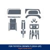 For Toyota CROWN Z 2024 2025 Interior Car Center Console Navigation Screen Transparent TPU Protective Film Anti-scratch Repair