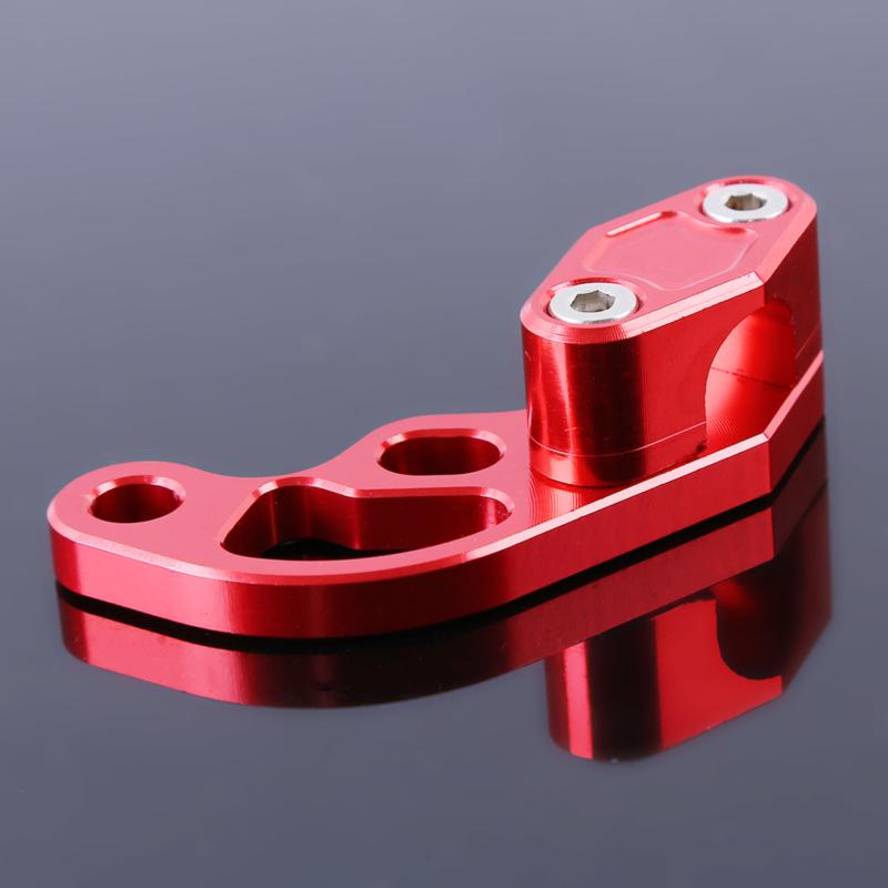 Universal Aluminium Motorrad Ölleitung Kabelklemme Bremsleitung Schlauchschellen Passend für Dirt Bike ATV Schwarz/Rot/Blau/Silber/Gold