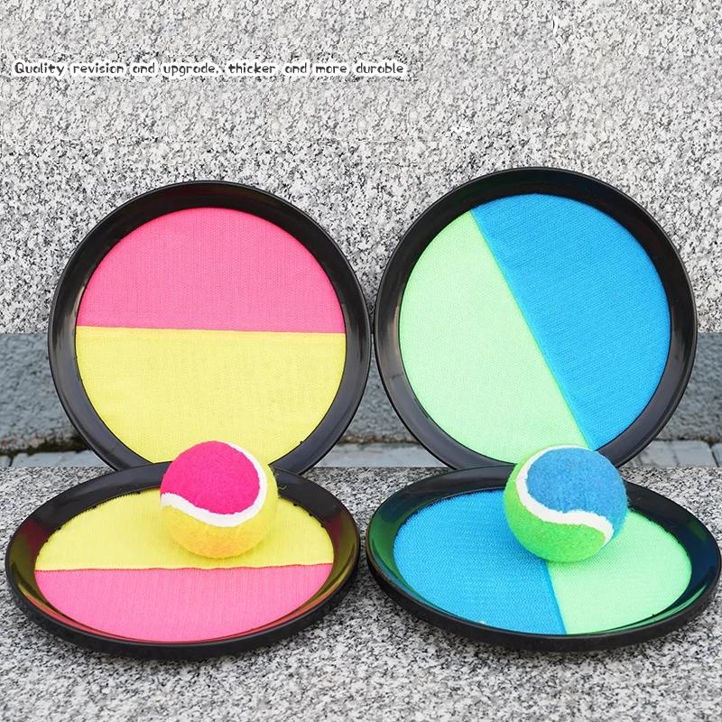 1Sada Kids Sucker Sticky Ball Toy Outdoor Sports Chyťte míčovou hru Set Házejte a chyťte rodiče a děti Interaktivní venkovní hračky