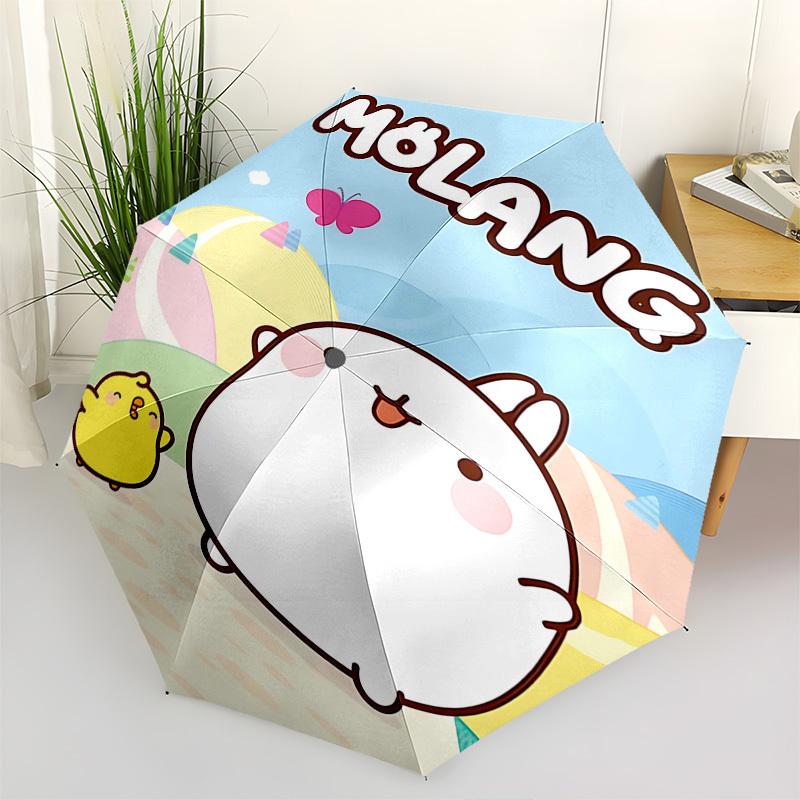 

Molang, CuteThemed Automatic Opening and Closing Umbrella 8 Ribs, Suitable for Leisure and Going Out, Outdoor Accessory, Gothic Style, Fas