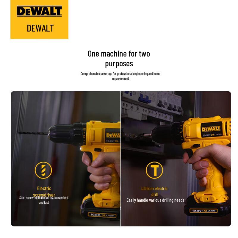 DeWalt 12V Cordless Drill/Driver Kit CN Plug (adapter Included)