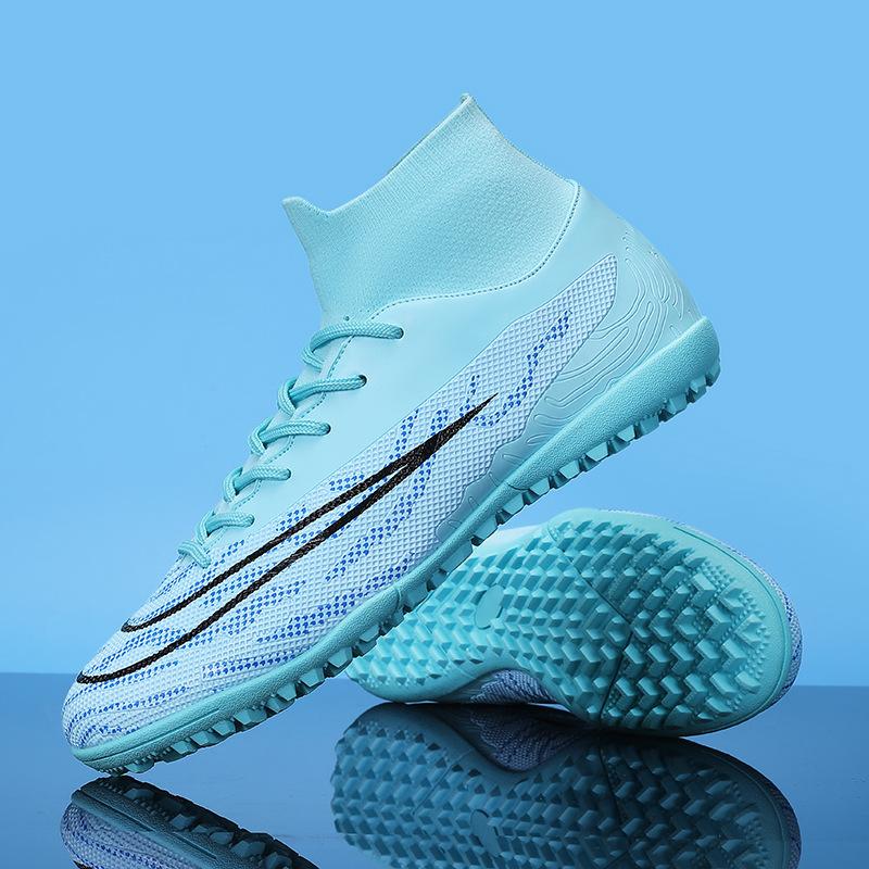 

Новые футбольные бутсы мужские нескользящие профессиональные соревновательные средней высоты спортивные тренировочные бутсы длинные шипы сломанные шипы футбольные бутсы 46